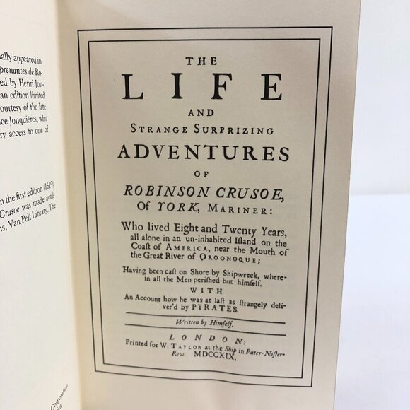 The Franklin Library Robinson Crusoe Novel By Daniel Defoe - Picture 5 of 8